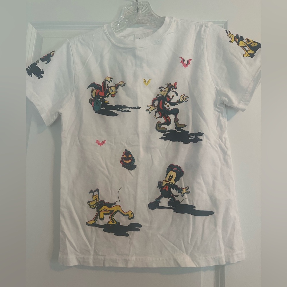 Disney White T-Shirt with Colorful Character Graphics